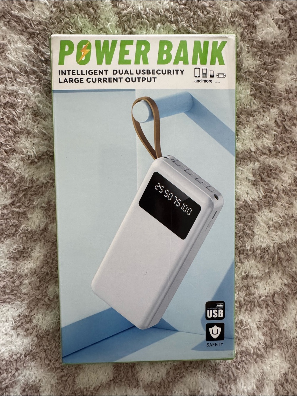 Power Bank Portable Charger - White